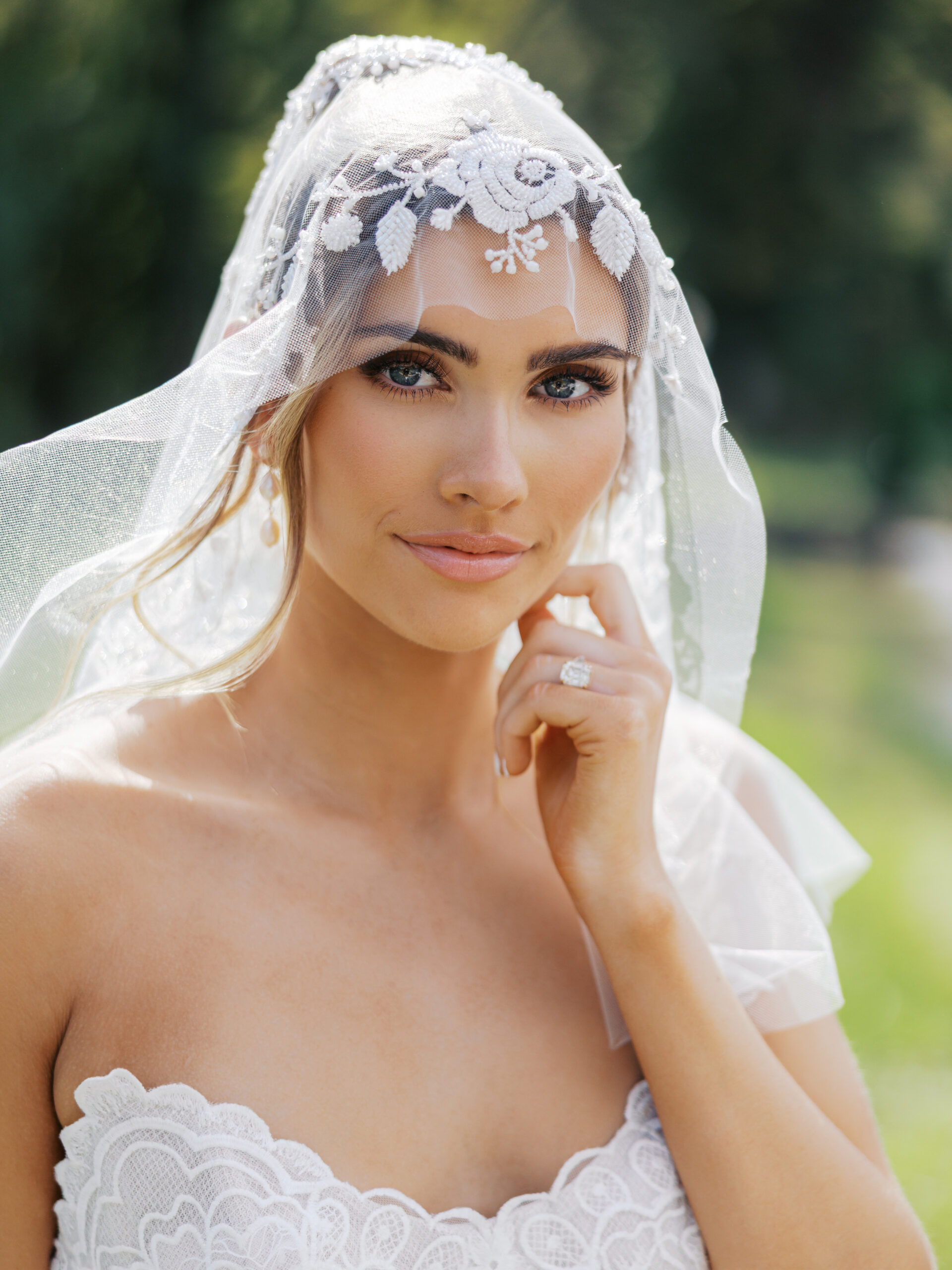 Romantic cathedral veil