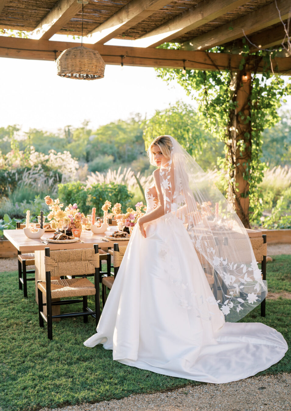 Ivoire Wedding Veil by Toni Federici - Side